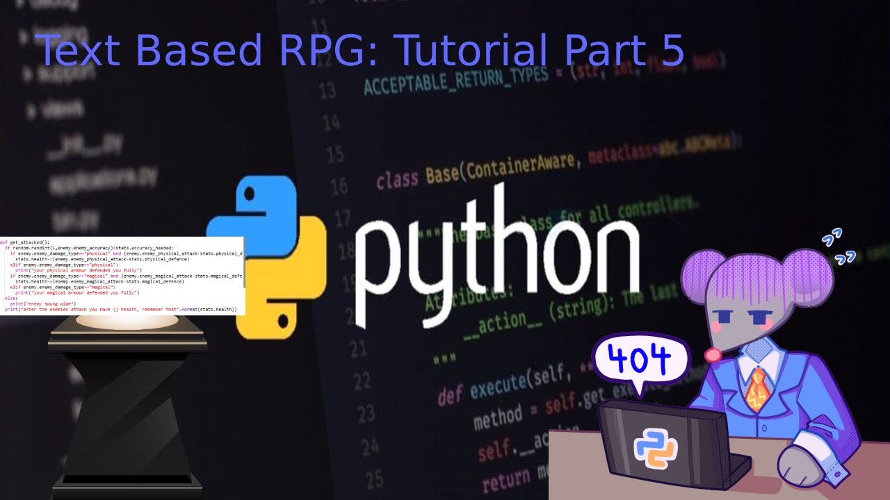 Text Based RPG: Tutorial Part 5 - YouTube