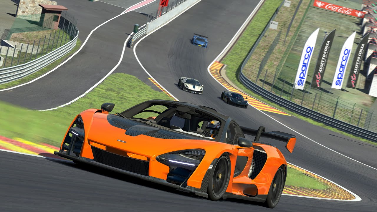 Mclaren Senna Vs Supercars Hypercars At Spa Assetto Corsa Gameplay