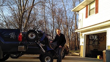 Loading Atv with no ramps