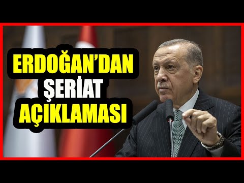 Cumhurbaşkanı Erdoğan'dan şeriat açıklaması: \