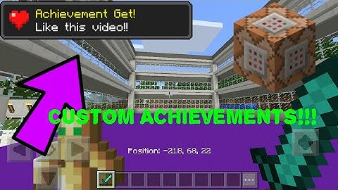 Make Custom Achievements in Minecraft Pocket Edition | Command Blocks