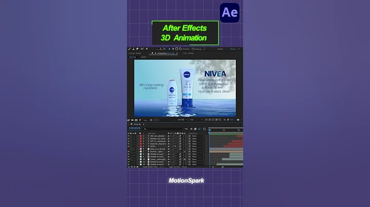 How to Create 3d Product Advertisement After Effects Tutorial #animation #tutorial #aftereffects