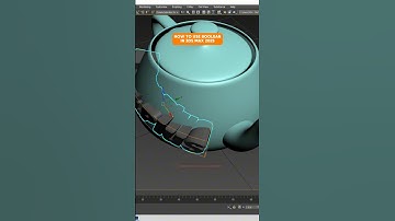 How to use Boolean in 3Ds Max 2025 #tutorial #3danimation #3dsmax #shorts #3dtutorial
