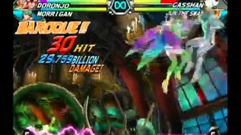 TvC UAS Doronjo/Morrigan crossover air-raid level 3 setup (49.380 billion damage)