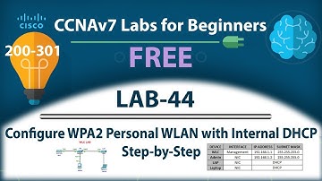 Cisco WLC Lab in Packet Tracer | Configure WPA2 Personal WLAN with Internal DHCP | Lab 44
