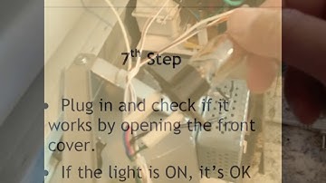 How To Change the Light Bulb on Panasonic Microwave NN-SD691S