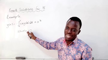 Integral Equations, Lecture 7 : Exact Solutions to Fredholm"s IE