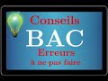 Conseils pour le jour du bac en maths  astuces qui peuvent aider  trs important