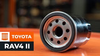 Wie TOYOTA RAV 4 II (CLA2_, XA2_, ZCA2_, ACA2_) Motorölfilter tauschen - Video-Anweisung