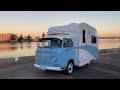 1970 Low Light Retro RV VW Kombi Motorhome Bus Camper