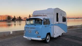 1970 Low Light Retro RV VW Kombi Motorhome Bus Camper