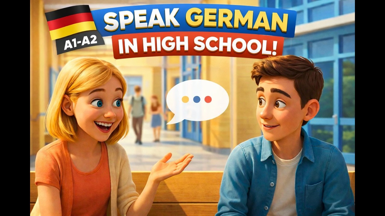 Learn German Step by Step 📚 10 Conversations at High School