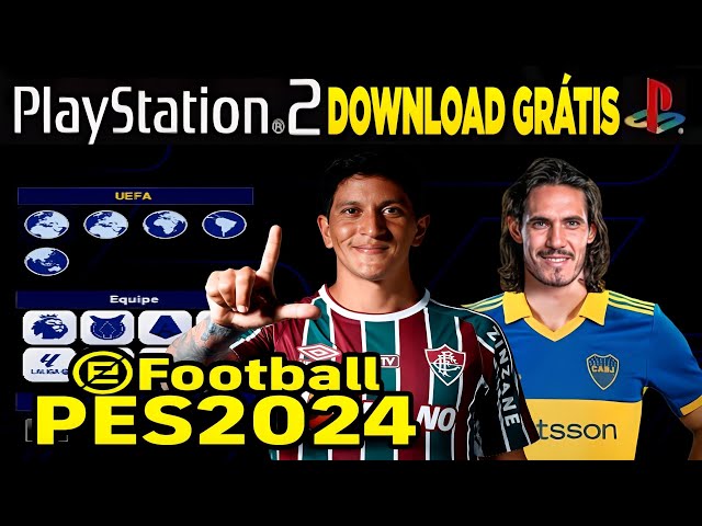 PES 2024 PS2 Com Brasileirão ISO Download Grátis (PC,PS2,PCSX2) 