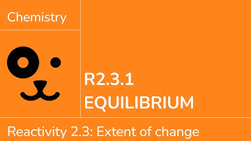 Reactivity 2.3.1 Equilibrium [IB Chemistry SL/HL]