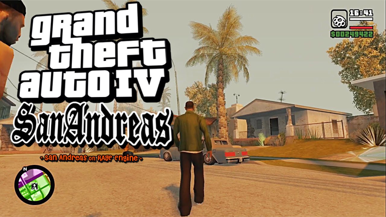 GTA SA - GTA IV: San Andreas Renderware Engine Modpack TEST gameplay ...