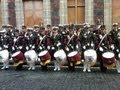 Banda de Guerra del Heroico Colegio Militar con la Heroica Escuela Naval Militar.