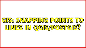 GIS: Snapping points to lines in QGIS/PostGIS? (2 Solutions!!)
