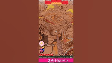 Minecraft Pro slime block with water bucket MLG #shorts #minecraft #viral