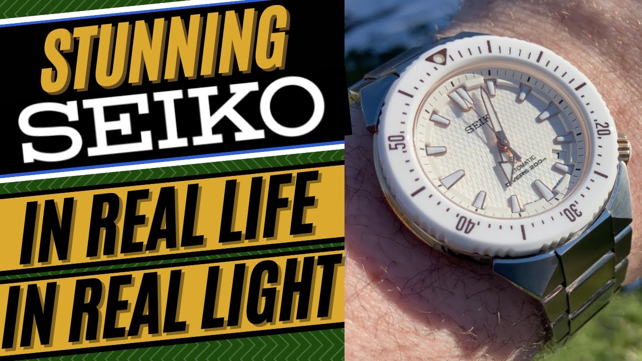 What Does the Seiko Prospex SBDC037 Look Like in Real Life? 👀 Seiko White  IRL - YouTube