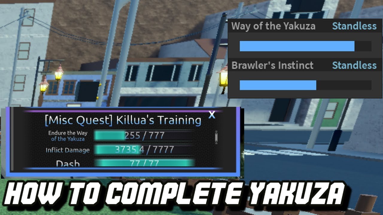 AUT ] how to DO Endure the way of yakuza for killua quest - YouTube