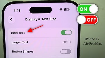 iPhone 17 Air/17 Pro/Max: vetgedrukte tekst op de iPhone inschakelen