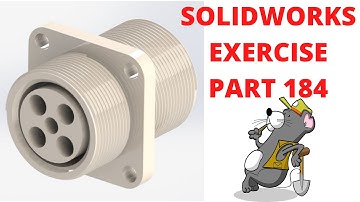 SOLIDWORKS TUTORIAL - EXERCISE # 184 Electrical socket