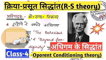 स्किनर का क्रिया-प्रसूत सिद्धांत|Skinner