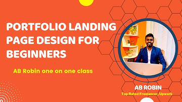 portfolio landing page design | AB Robin one on one class | landing page tutorial