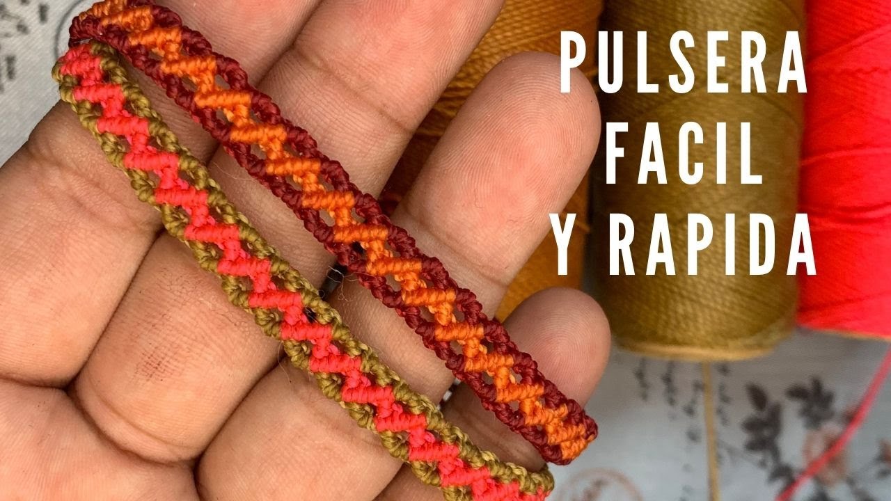 Como hacer pulseras de hilo fáciles