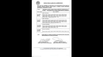Datewise Roll No. For Lecturer Muslim History BPS-17 || Interview Schedule || SPSC#spsc #interview