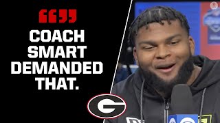 2022 NFL Combine: National Champion Jamaree Salyer DIDN'T Even Know What an OFFER WAS | CBS Sport…