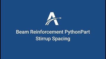 03. Stirrup Spacing | Beam Reinforcement Python Parts in ALLPLAN