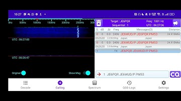 Smartphone FT8 Demonstration of FT8CN
