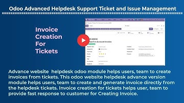 help desk - Invoice creation for create tickets, create Invoice from tickets in odoo helpdesk module