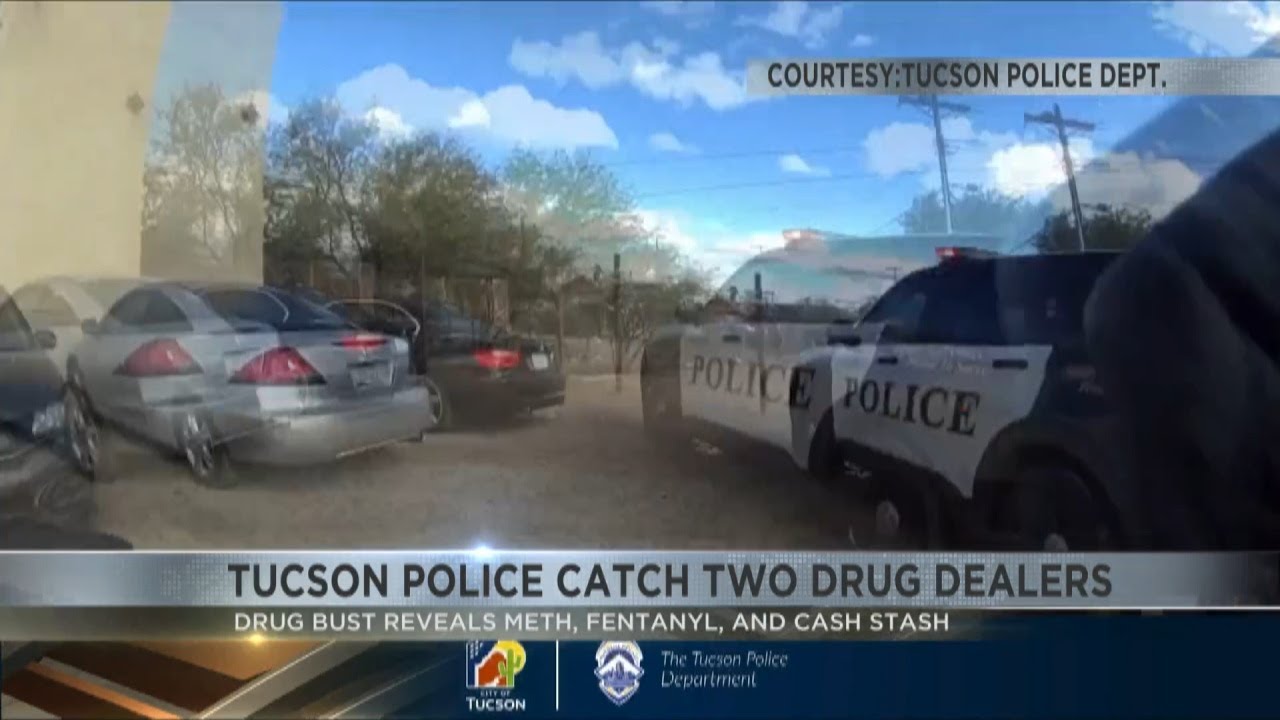Tucson Police arrest two in drug and weapons bust in midtown - YouTube