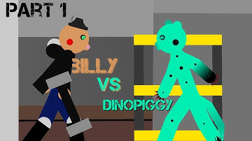 Billy vs dinopiggy (stick nodes) [part1]