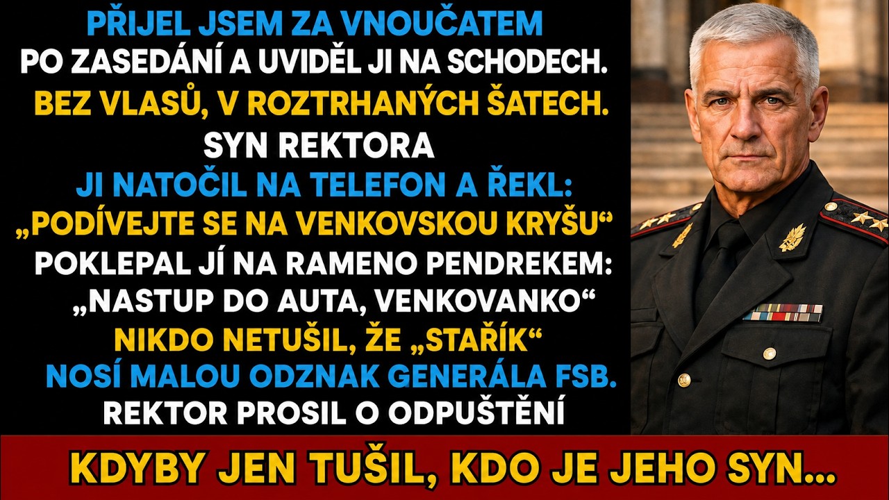 „Podívej se na venkovskou krysu. Usměj se do kamery, Kryso." Můj fotografický blesk. Pak smích – sytý, líný, cizí. Moje vnučka seděla na mramorových schodech elitní moskevské univerzity. Před...