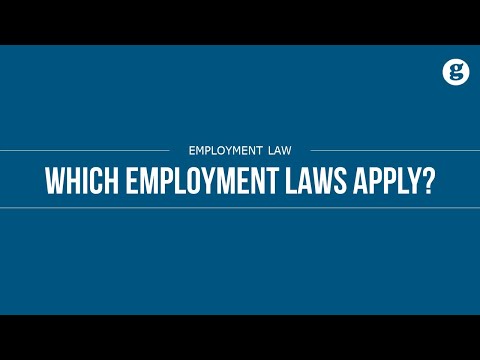 Video: Kura aģentūra īsteno federālos nodarbinātības likumus?
