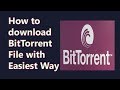 how to download BitTorrent file in easiest way