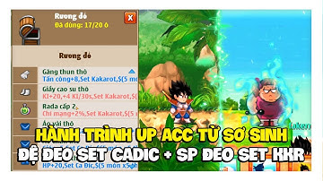 Ngọc Rồng Online - Hành Trình Up Acc Đệ Khỉ Vĩnh Viễn Và Sư Phụ Set Kakarot !