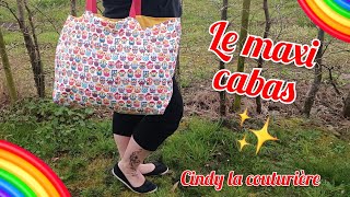 tuto diy couturefacile : Le maxi cabas ~ Cindy la couturière