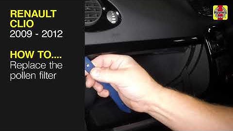 Renault Clio (2009 - 2012) - replace the Pollen filter