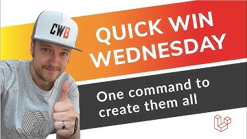 One command to create everything in Laravel | How to | Tutorial | Quick Win Wednesday #QWW