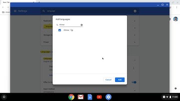 Add Khmer Keyboard on Chromebook