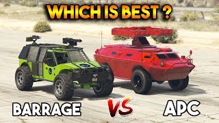 GTA 5 ONLINE : APC VS BARRAGE (WHICH IS BEST ARMORED VEHICLE ?)