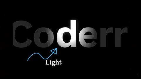 Light Hover Effect Tutorial #coding #animation #design 