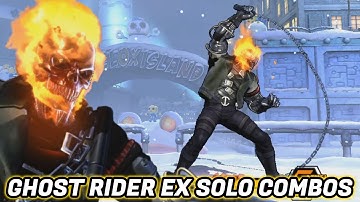 UMVC3 EX - GHOST RIDER SOLO COMBOS!
