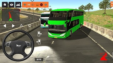 2025 new coach bus simulator 💥 || indonesia bus simulator part-177 #bus #game #simulator #comman  