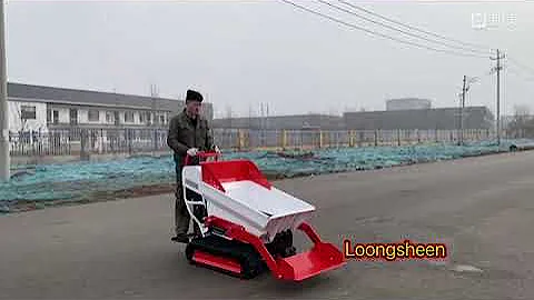 Loongsheen brand self loading crawler mini dumper.