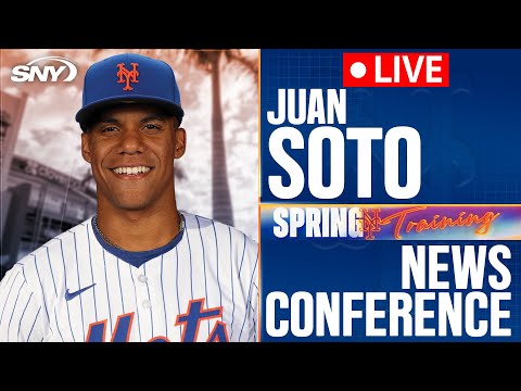 Juan Soto speaks live from New York Mets spring training in Port St. Lucie | SNY
